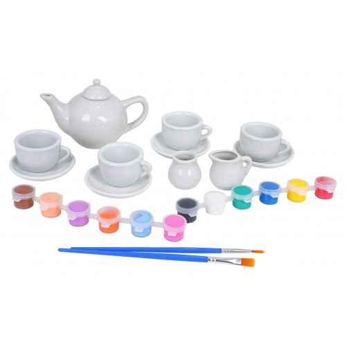 Keramická súprava na maľovanie čaju