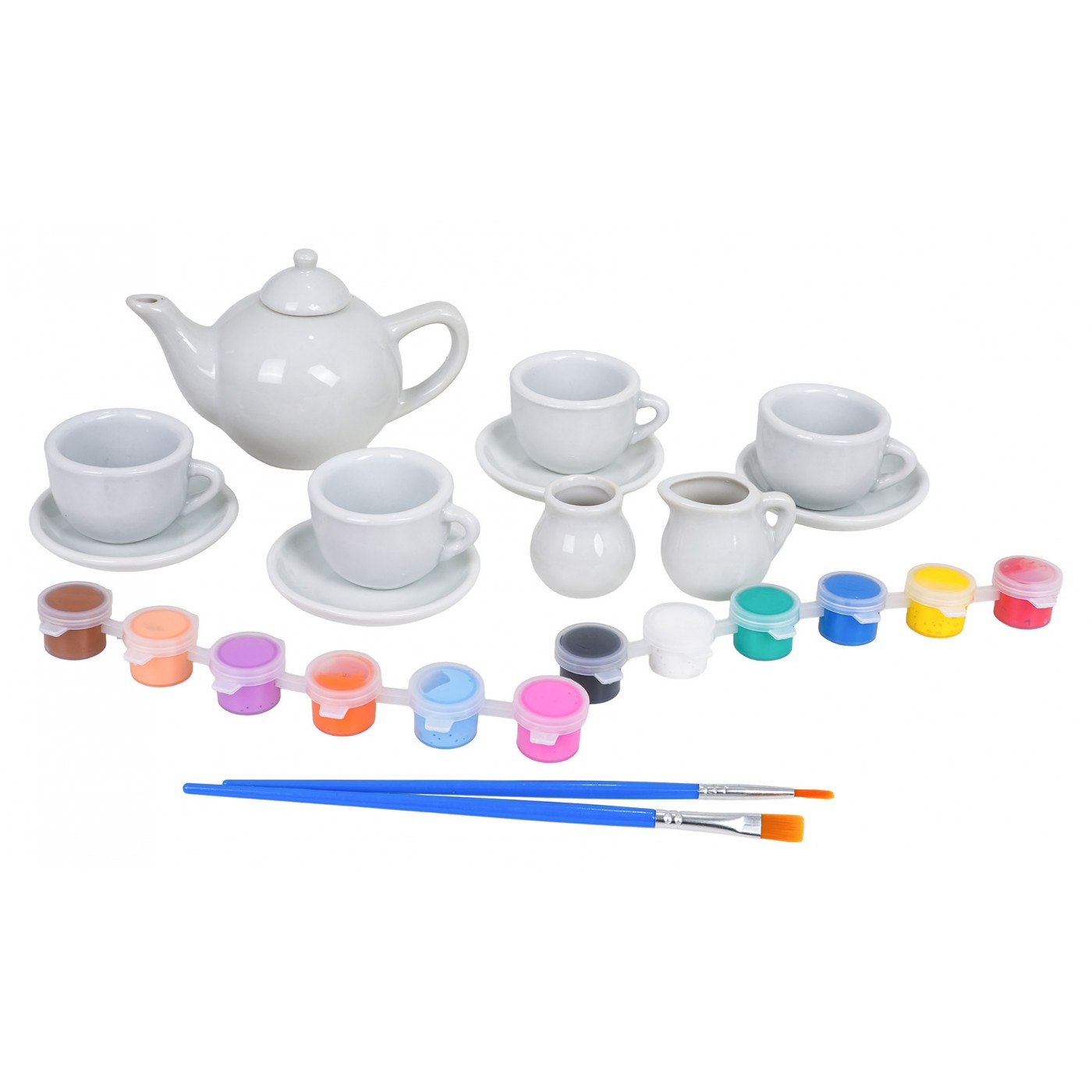 Keramická súprava na maľovanie čaju