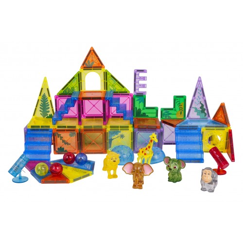 Sada magnetických kociek 3D ZOO, 64 dielov.