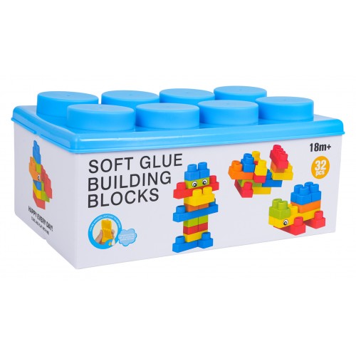 Sada mäkkých blokov 32 kusov.