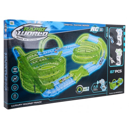 Závodná dráha Glow in the Dark 83ks.