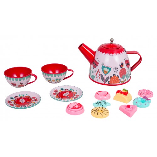 Kovová čajová súprava