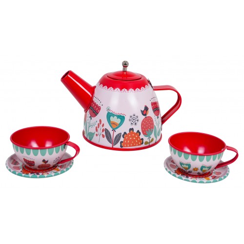 Kovová čajová súprava