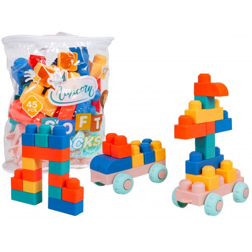 Sada mäkkých blokov 45 ks.