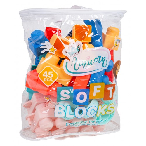 Sada mäkkých blokov 45 ks.