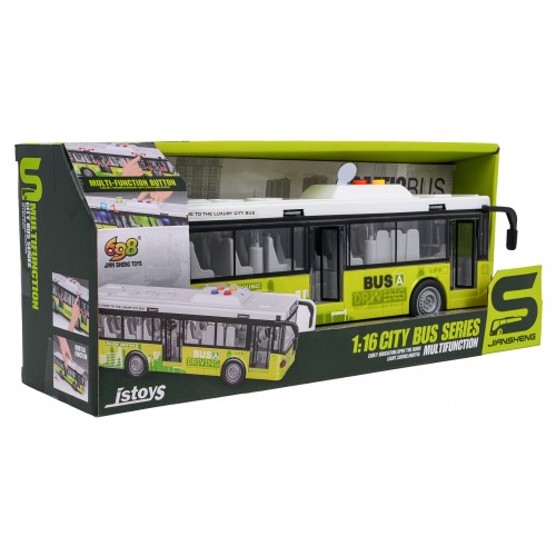 Autobus s funkciou svetla a zvuku Zelená