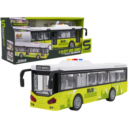 Autobus s funkciou svetla a zvuku Zelená
