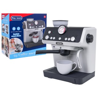 Kávovar sivý so svetelnými a zvukovými funkciami