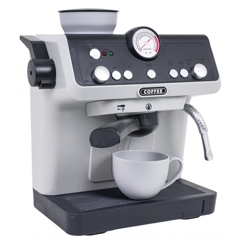 Kávovar sivý so svetelnými a zvukovými funkciami