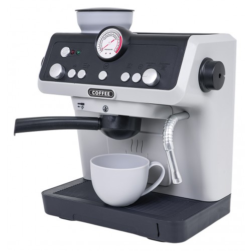 Kávovar sivý so svetelnými a zvukovými funkciami