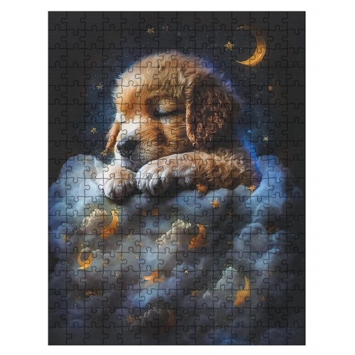 Sada puzzle 300ks. Pes v oblakoch