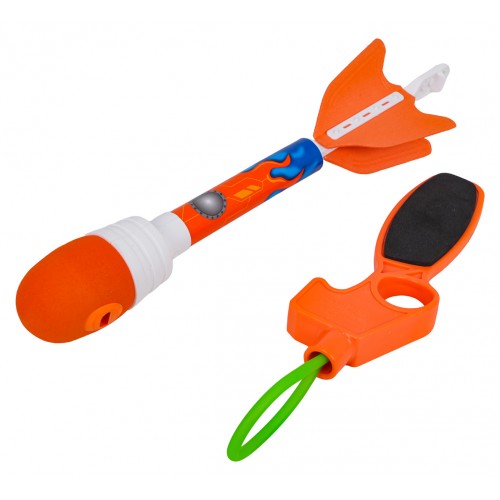 Modrá súprava lietadla 2v1 s odpaľovacím zariadením