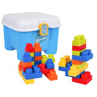 Súprava mäkkých blokov + odkladacia stolička modrá