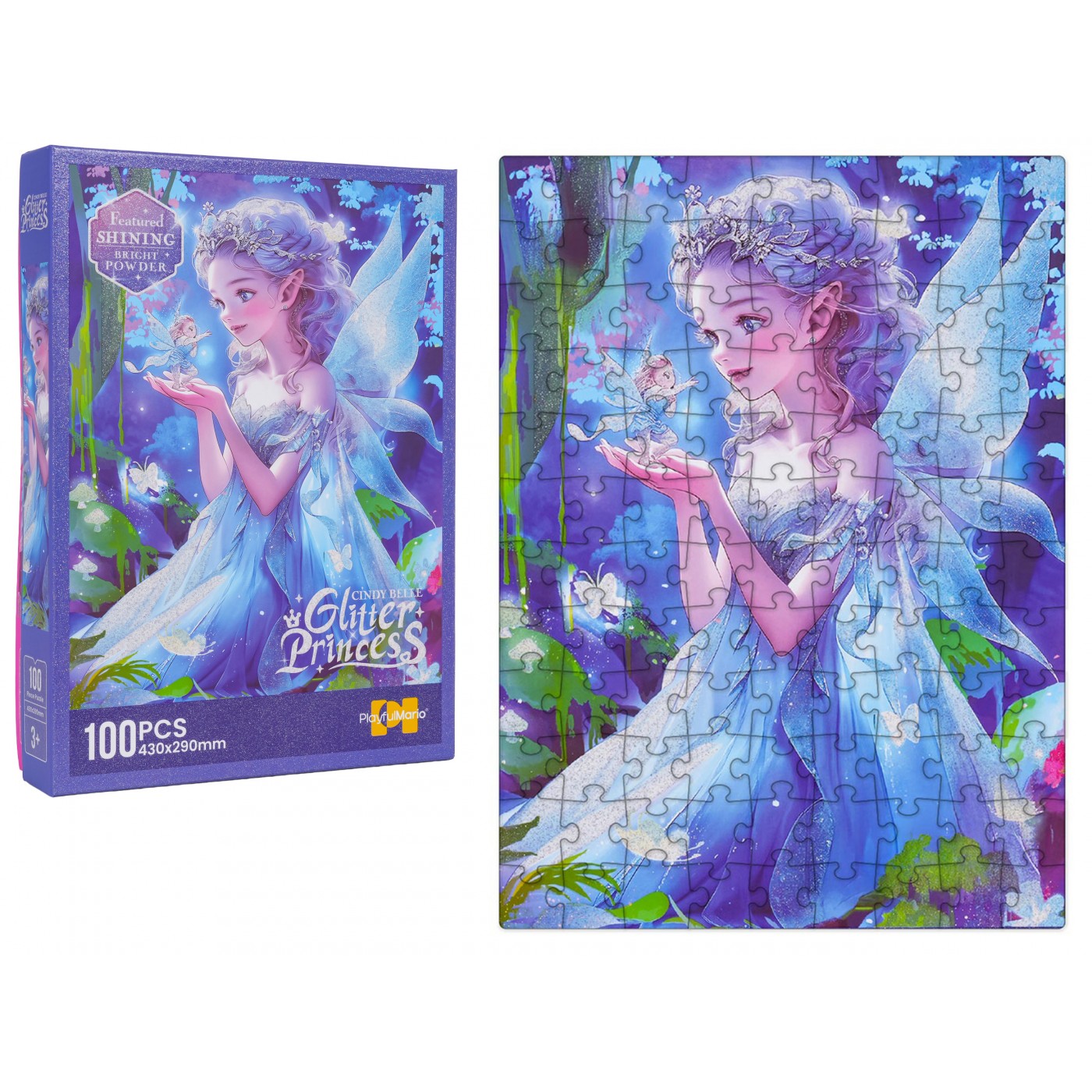 Sada puzzle 100ks. Princezná Modrá