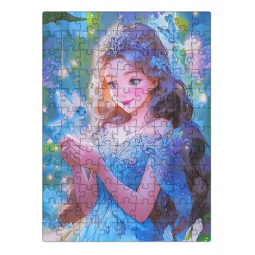 Sada puzzle 100ks. Modrá víla