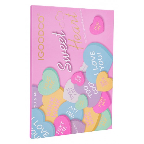 MEGA sada na líčenie v tvare srdca