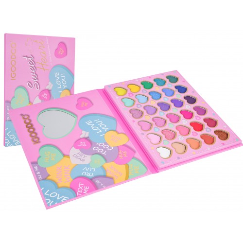 MEGA sada na líčenie v tvare srdca