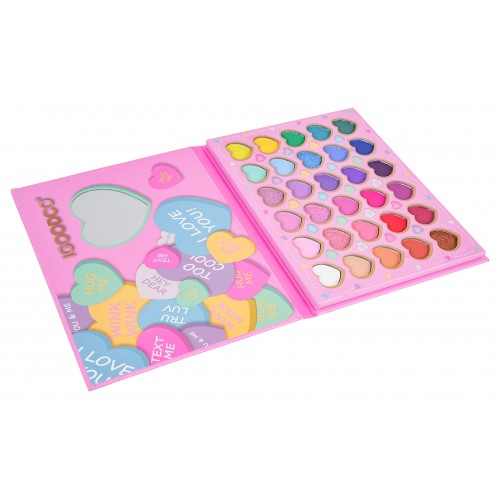 MEGA sada na líčenie v tvare srdca