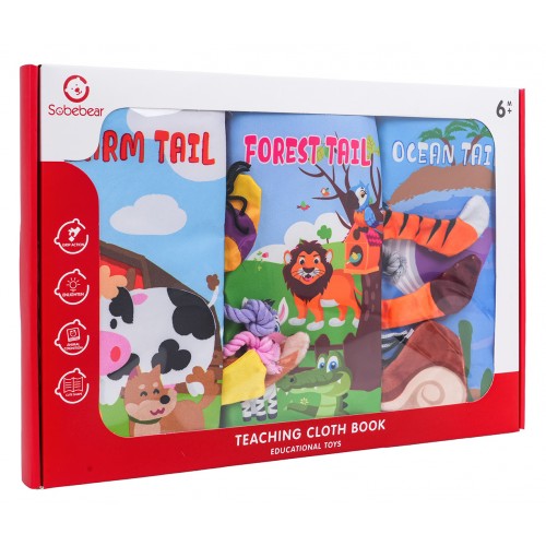 Sada troch senzorických kníh pre najmenších