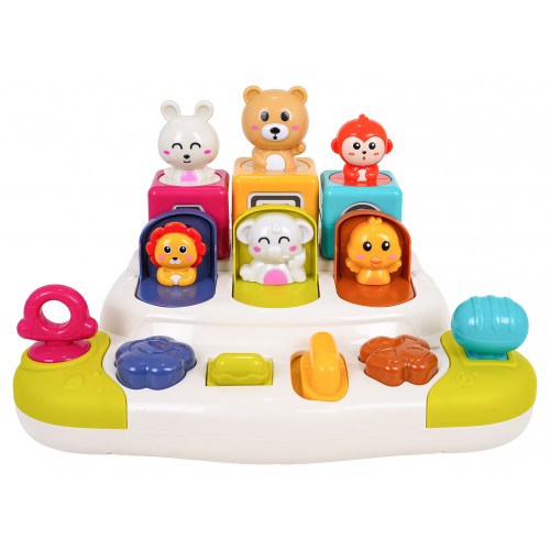 Interaktívne hračky s vyskakovacími zvieratkami