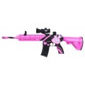 Puška M416 Pink Water Diabolo + príslušenstvo