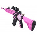 Puška M416 Pink Water Diabolo + príslušenstvo