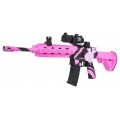 Puška M416 Pink Water Diabolo + príslušenstvo