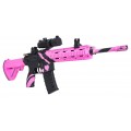 Puška M416 Pink Water Diabolo + príslušenstvo