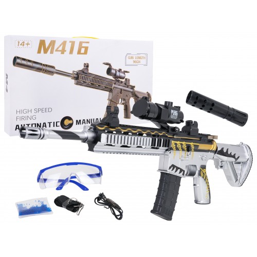 M416 Rifle Gray na vodné diabolky + príslušenstvo