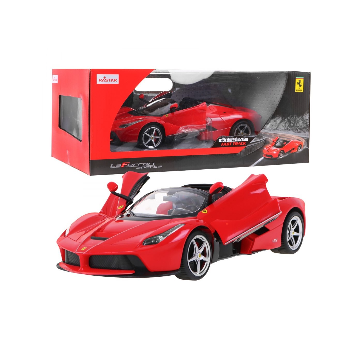 Ferrari LaFerrari Aperta červené RASTAR model 1:14 Diaľkovo ovládané auto + ovládač 2,4 GHz