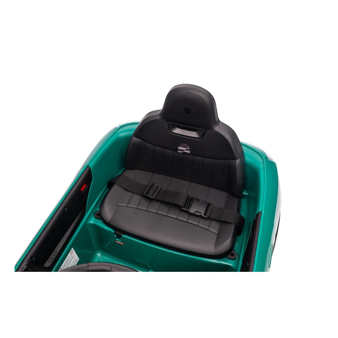 Zelené vozidlo Mini Cooper