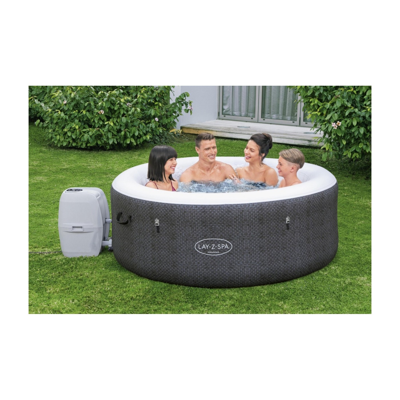 Havana Lay-Z-Spa AirJet Záhradná Vírivka BESTWAY 4-miestna + Čerpadlo + Príslušenstvo