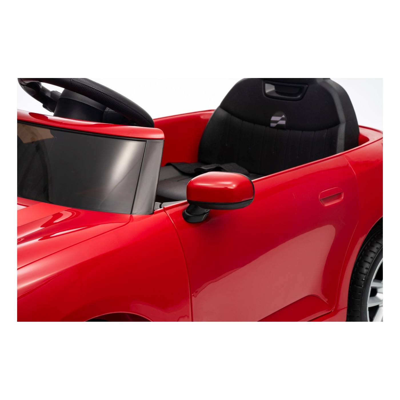 Červené vozidlo Mini Cooper