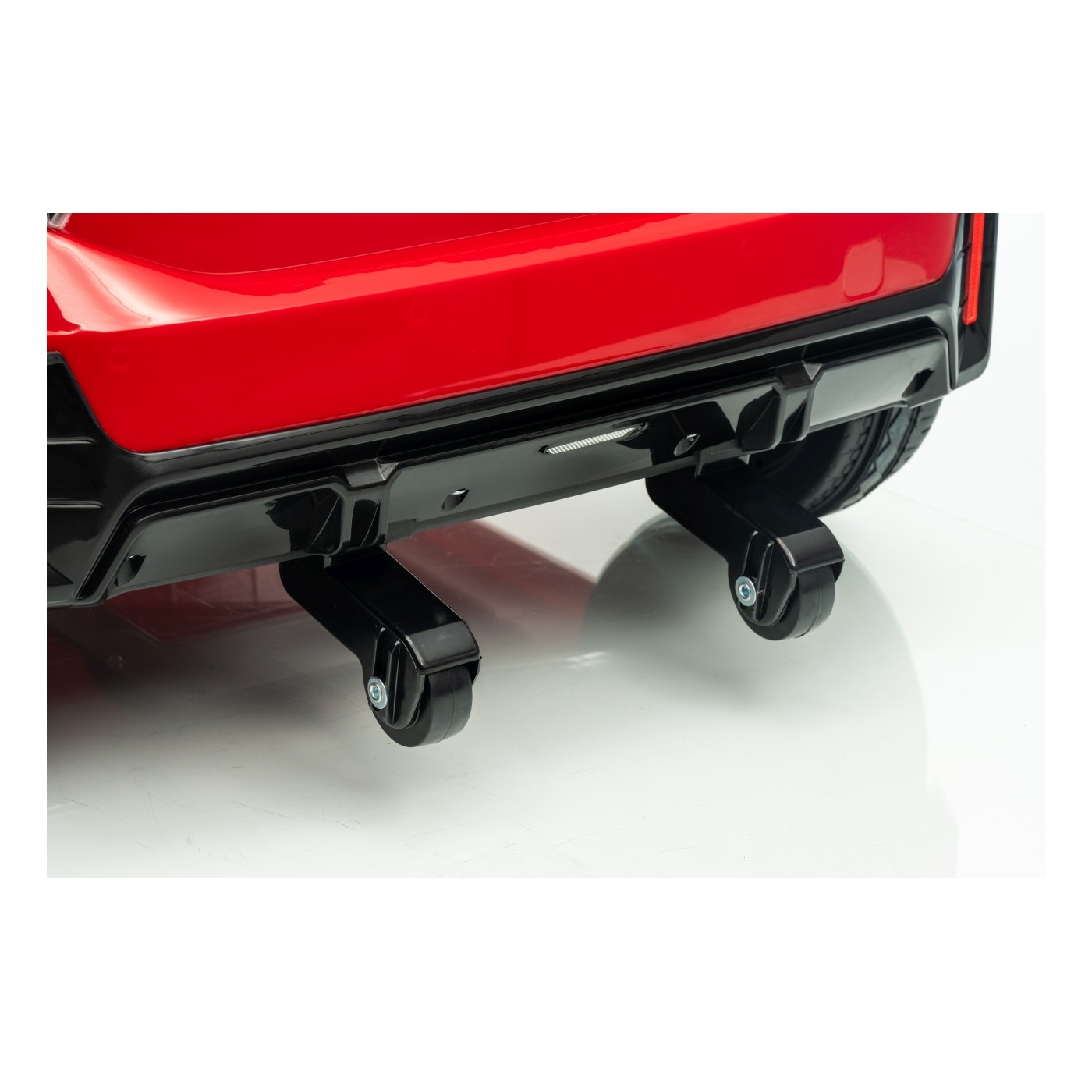 Červené vozidlo Mini Cooper