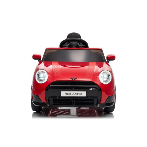 Červené vozidlo Mini Cooper