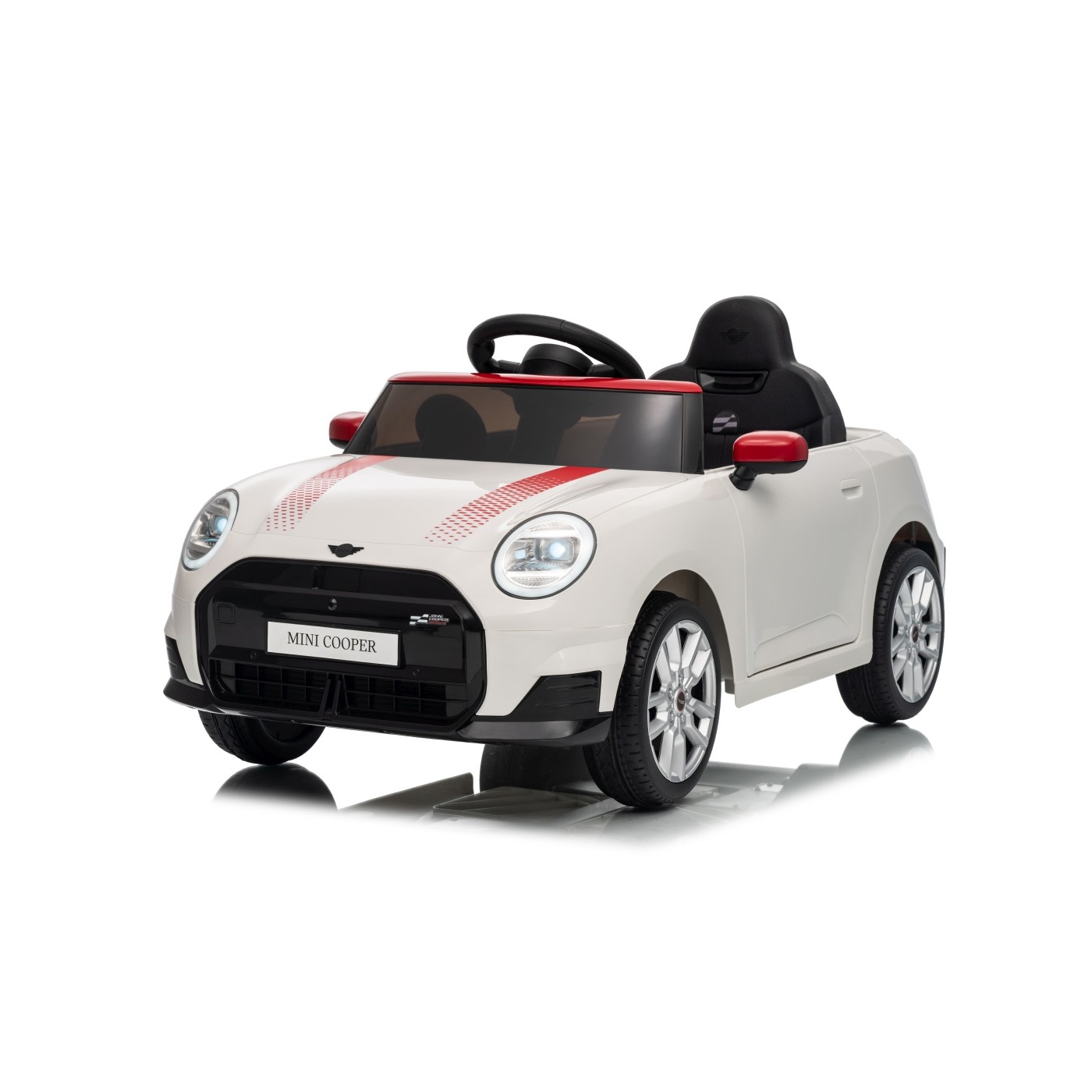 Mini Cooper biele vozidlo
