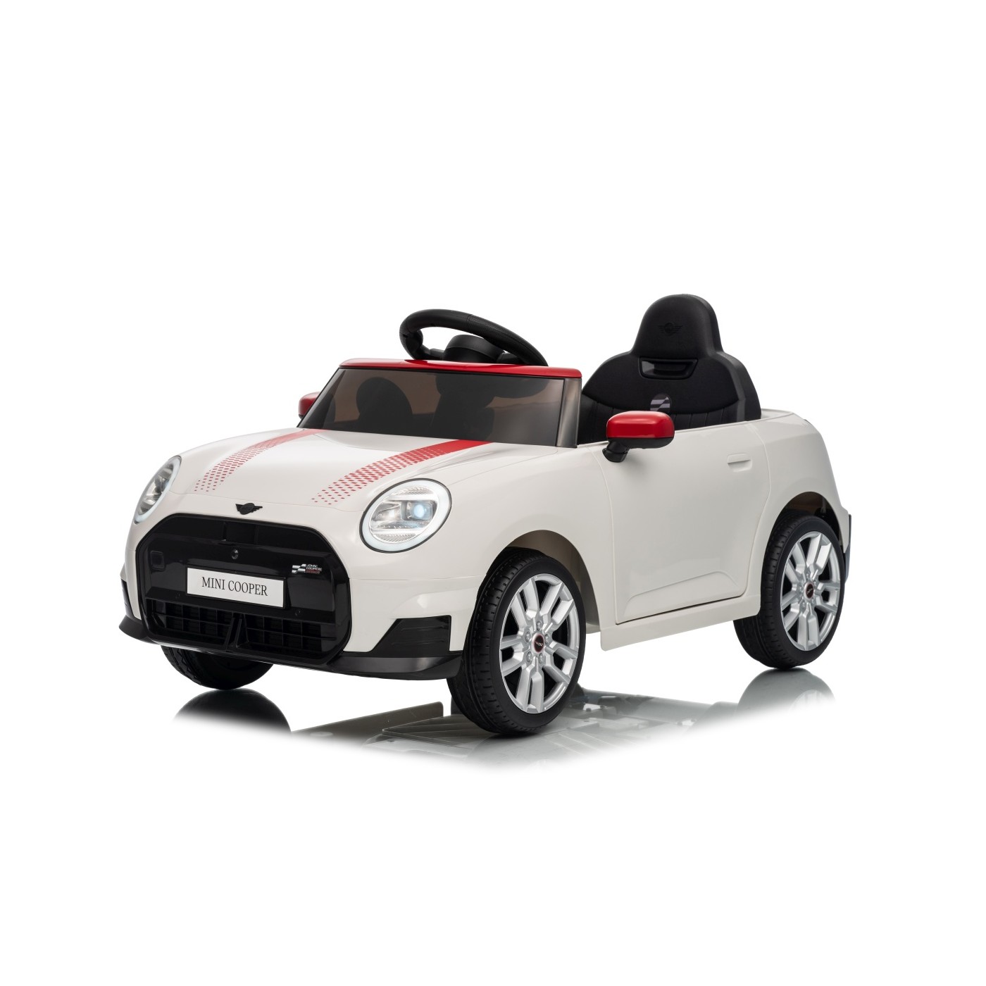 Mini Cooper biele vozidlo