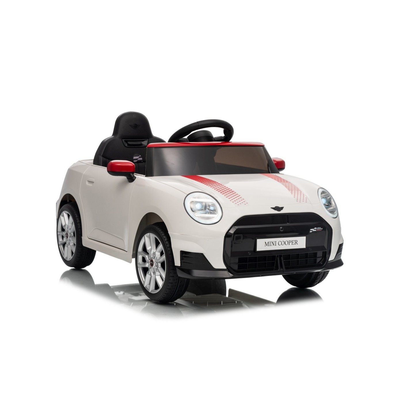 Mini Cooper biele vozidlo