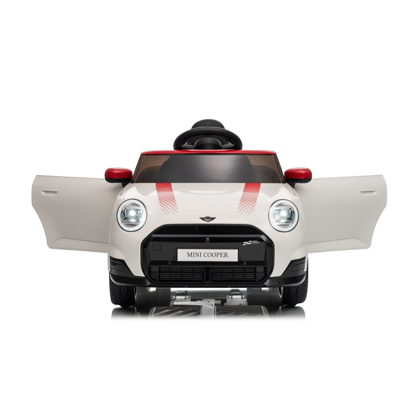 Mini Cooper biele vozidlo