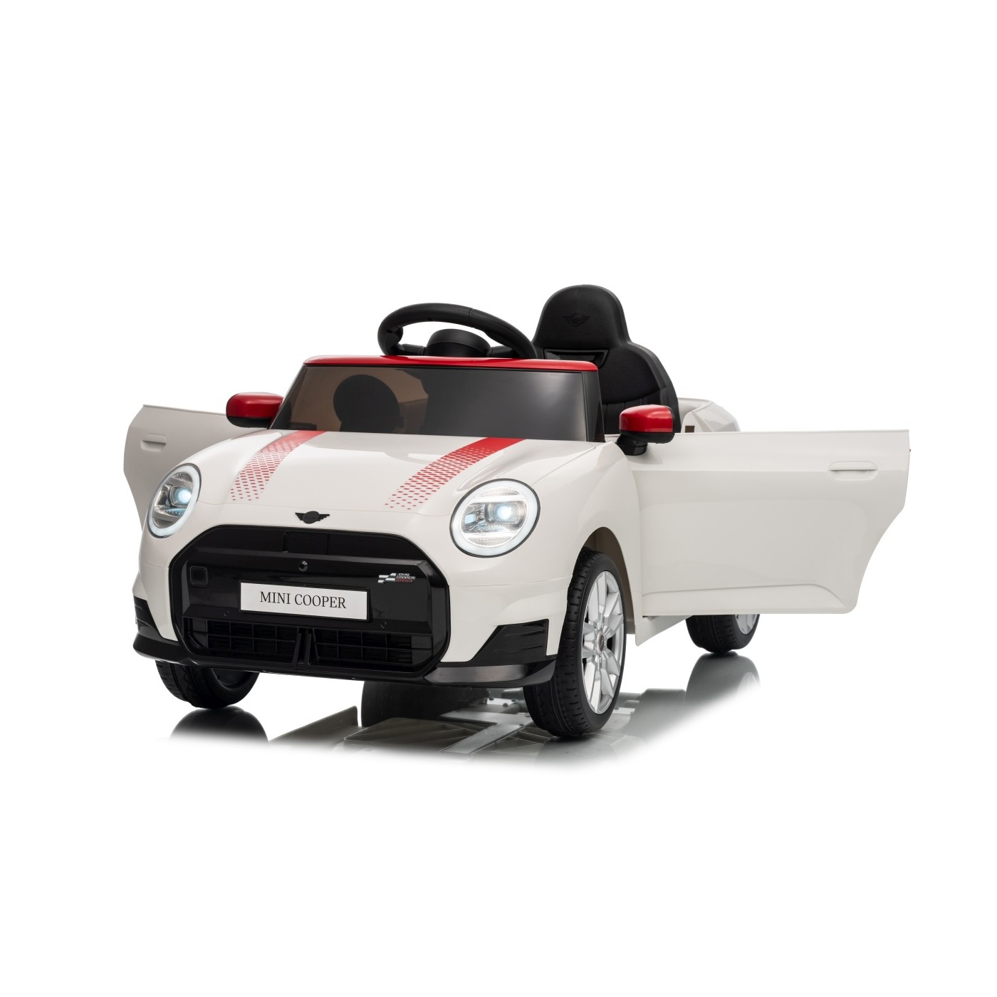 Mini Cooper biele vozidlo