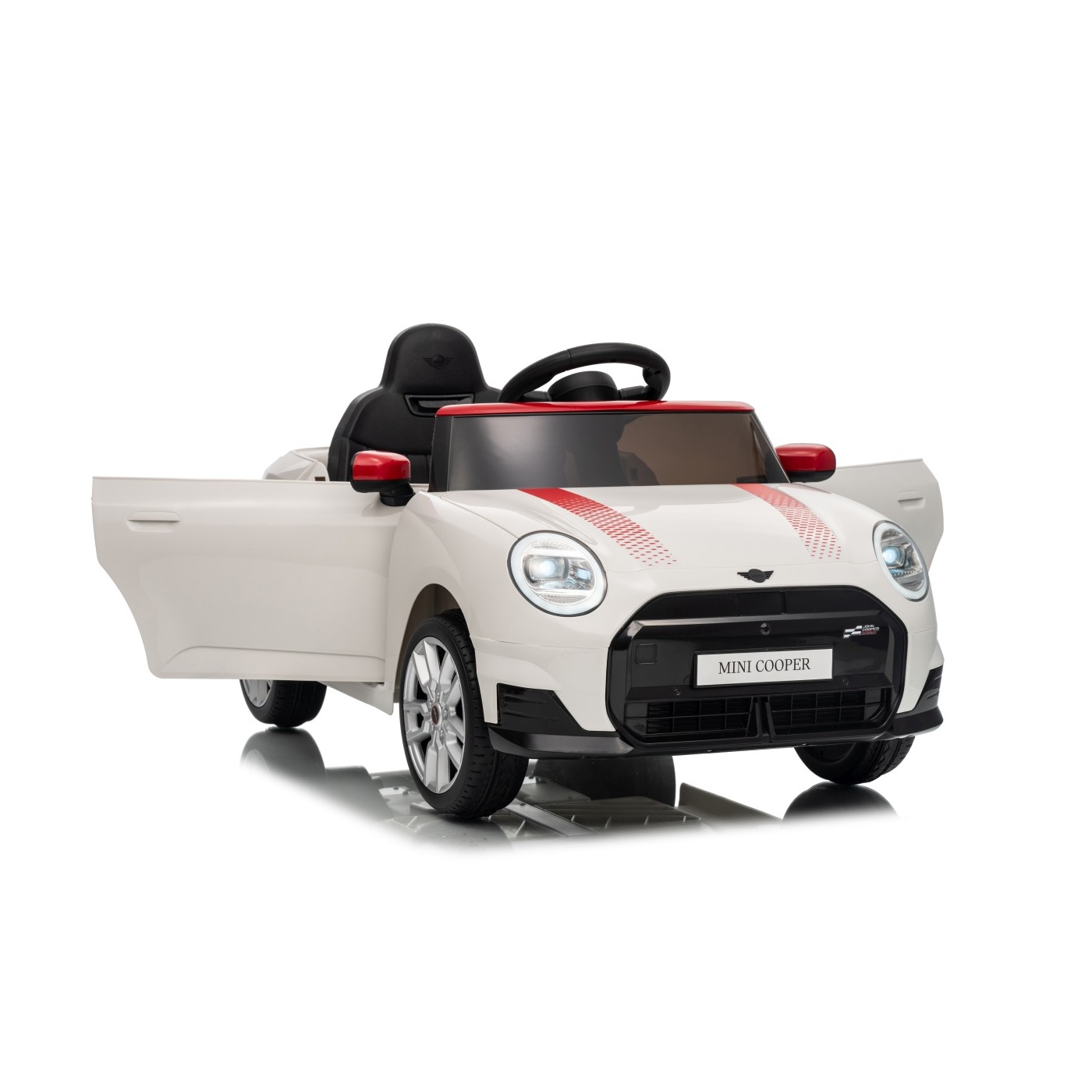 Mini Cooper biele vozidlo