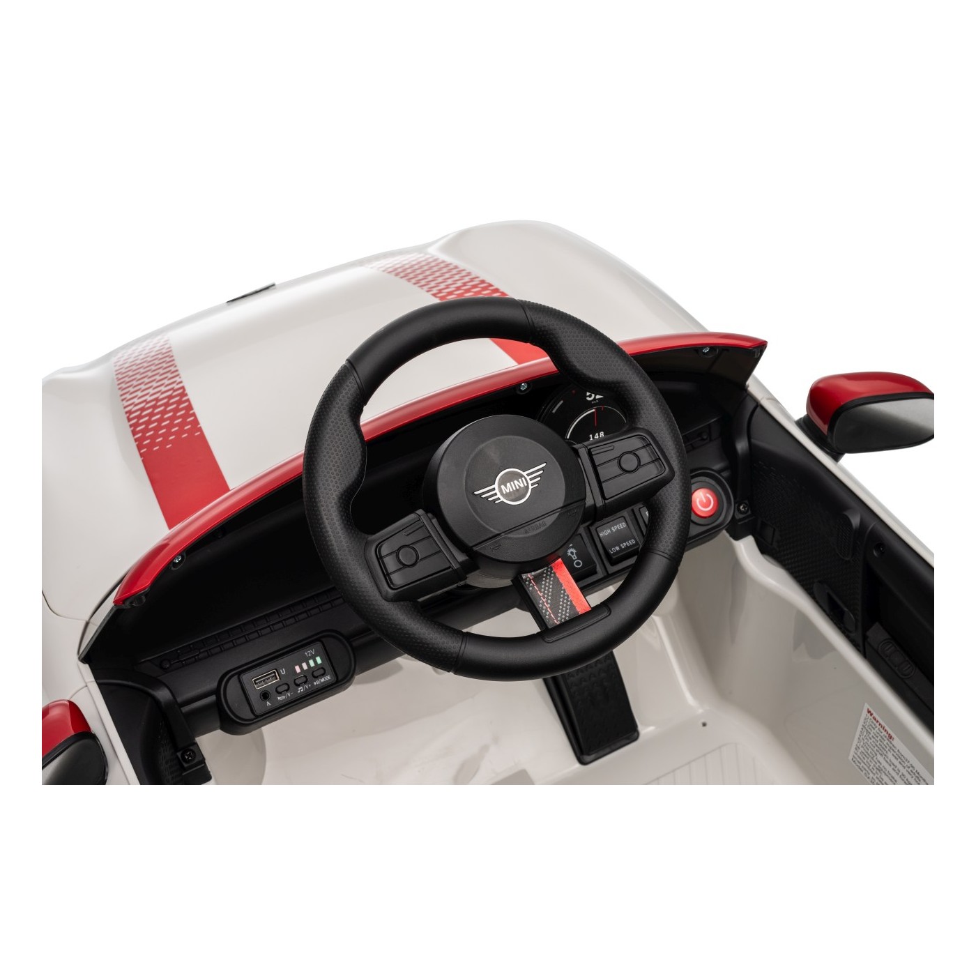 Mini Cooper biele vozidlo