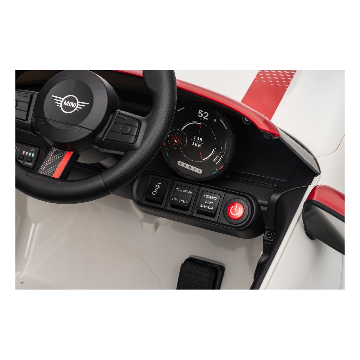 Mini Cooper biele vozidlo