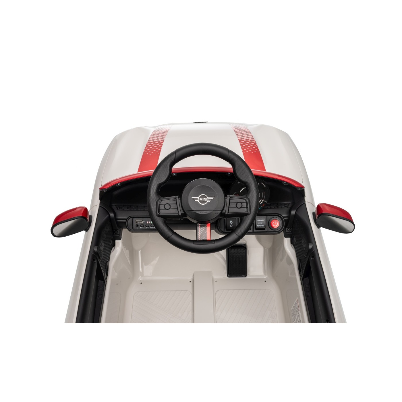 Mini Cooper biele vozidlo