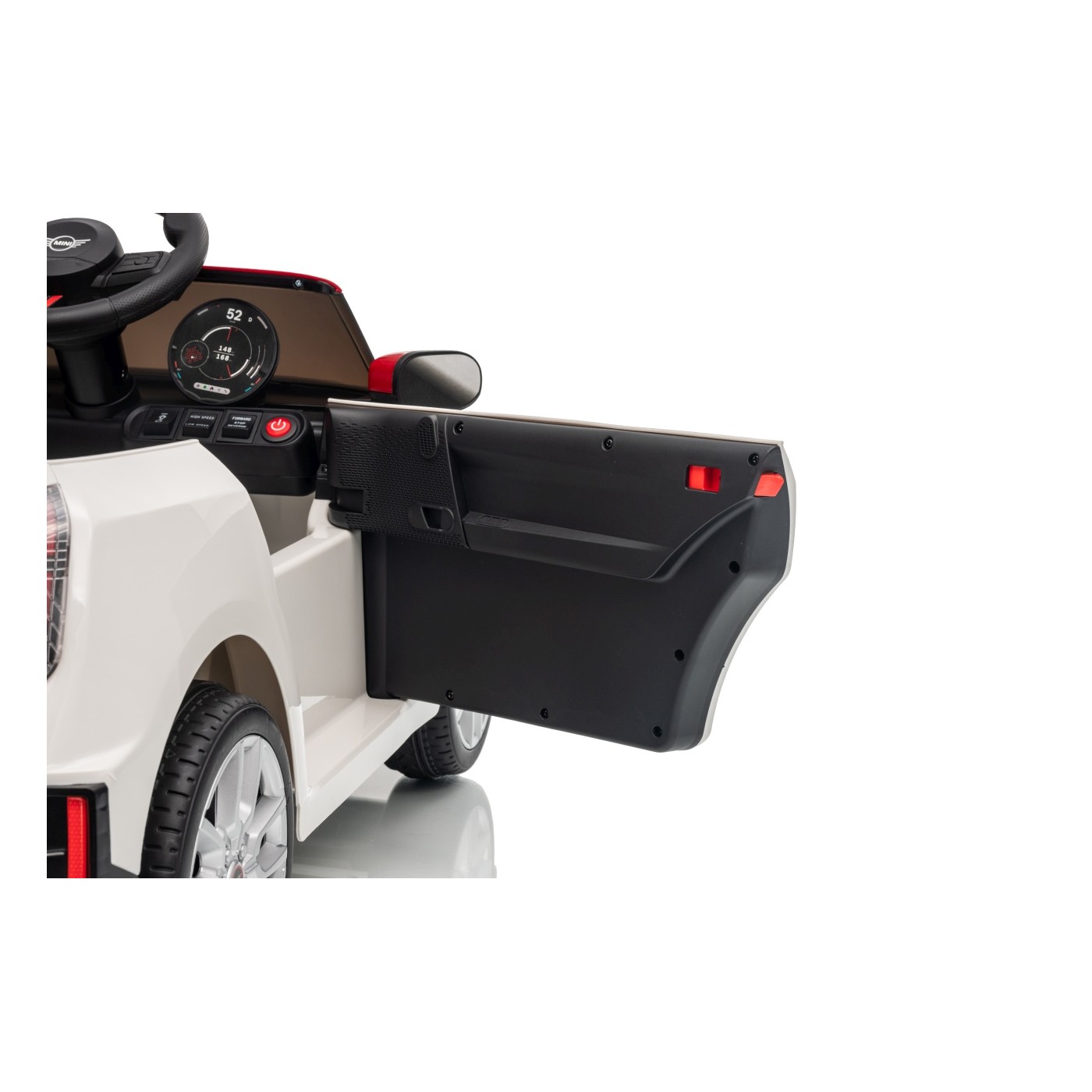 Mini Cooper biele vozidlo