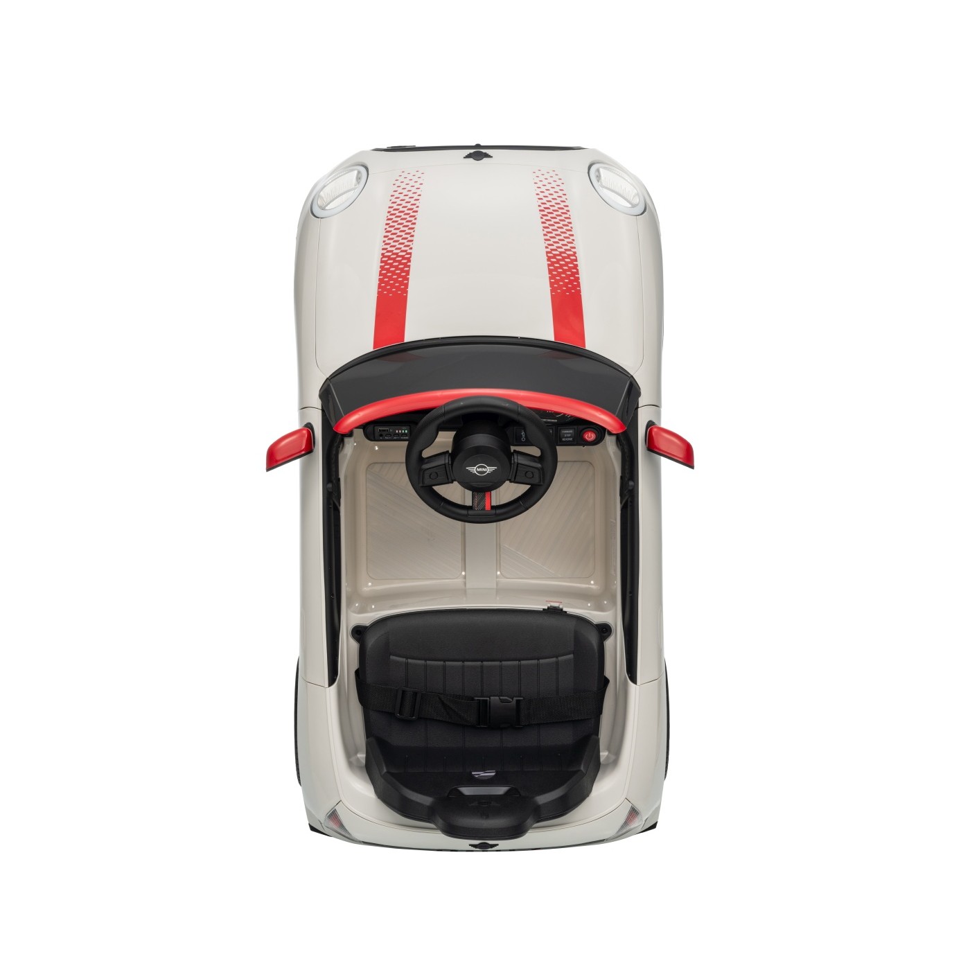 Mini Cooper biele vozidlo