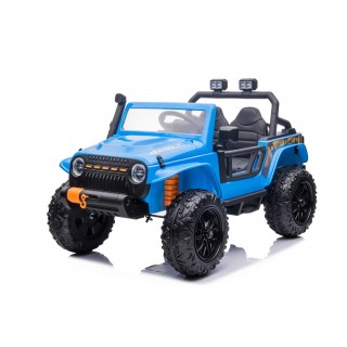 Modré vozidlo Jeep Monster