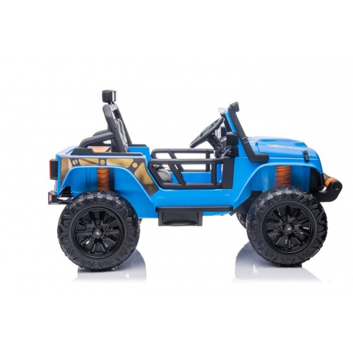 Modré vozidlo Jeep Monster