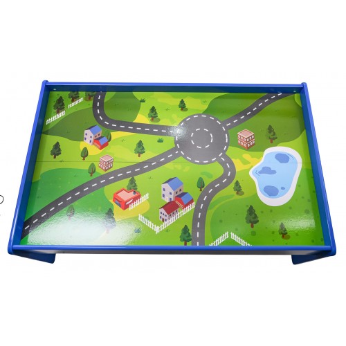 MEGA drevený vláčik na stole