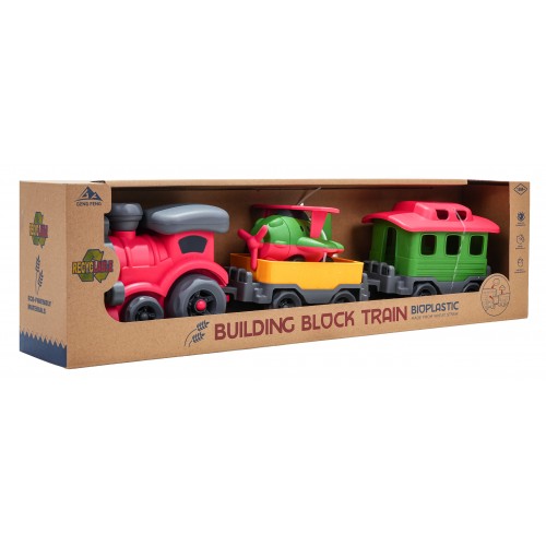 Sada bioplastového vlaku a vagónov